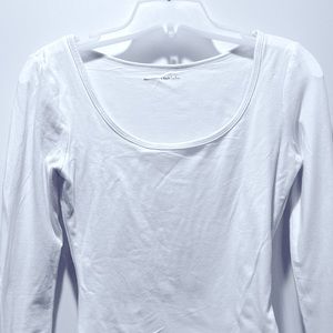 Abercrombie & Fitch Long Sleeve White Bodysuit